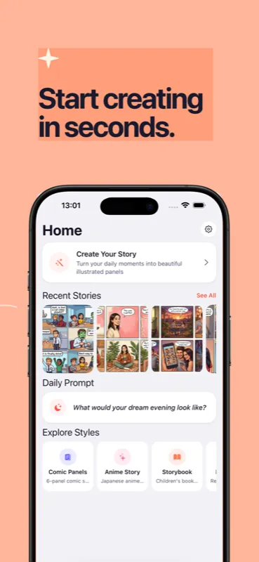 Commencez à créer en quelques secondes
