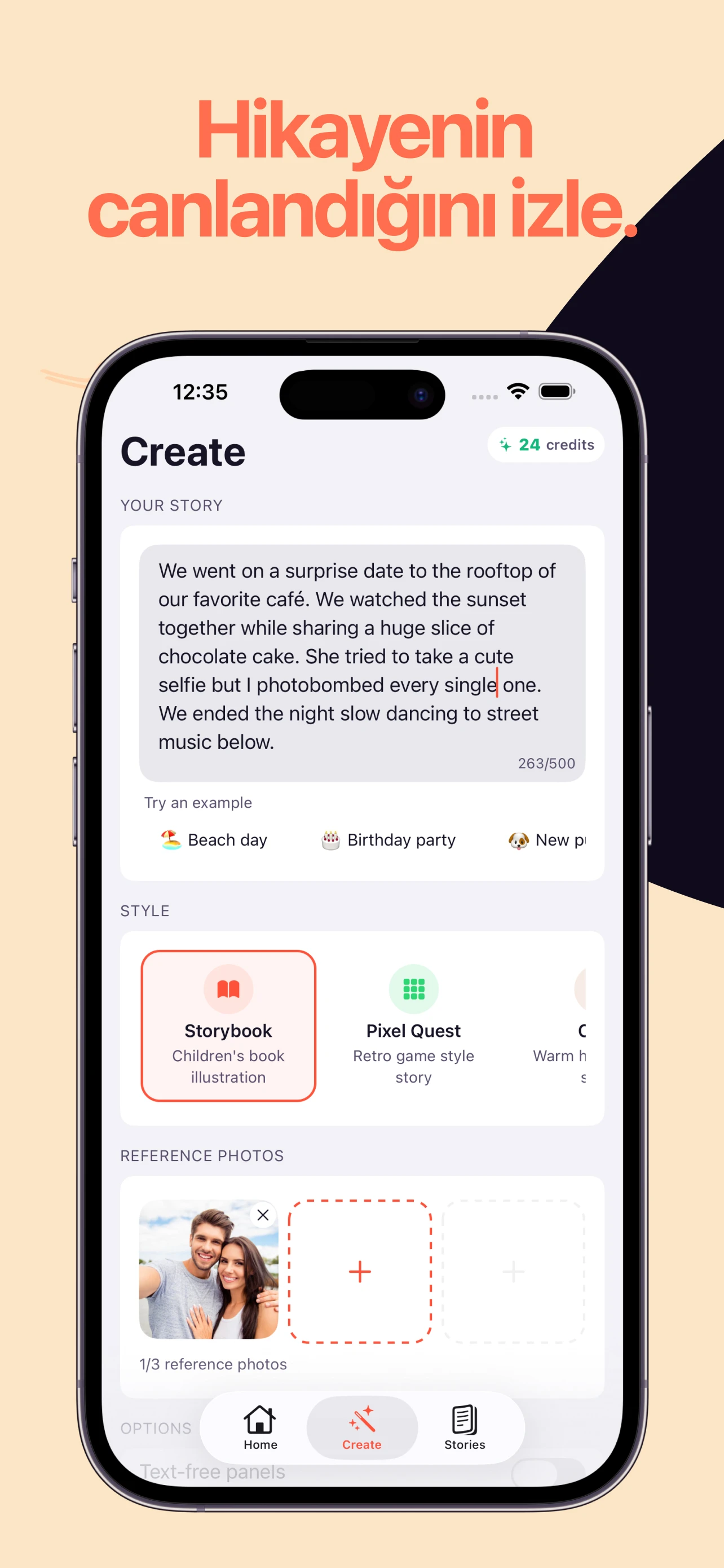 Yaz veya hazır şablonlardan seç